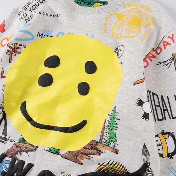 CPFM.XYZ 3d Smiley Face Multi-Element Sweatshirt - Picture 5 of 9